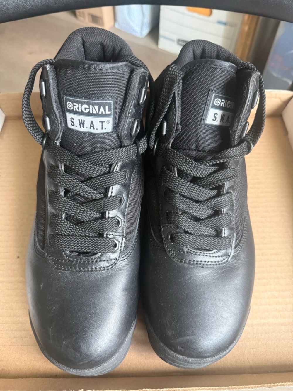 Original S.W.A.T. Men's Black Tactical Boots - Lightweight Duty Footwear